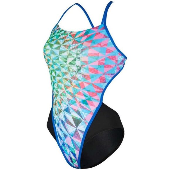 Michael Phelps Chlorine Resistant One Piece Training Swimsuit Crystal Rebel 26 - Picture 2 of 4